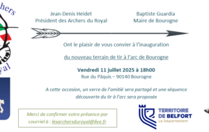 Inauguration du nouveau terrain de tir à l'arc du club
